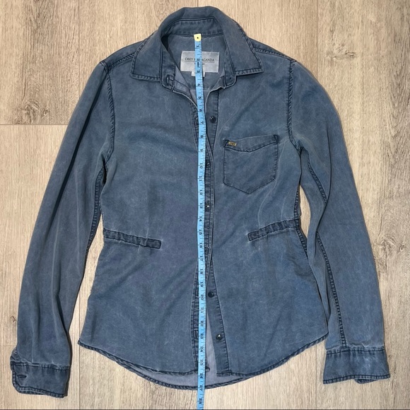Obey Propaganda Chambray Denim Shirt- XS - Picture 9 of 11